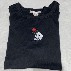 Black Rose & Skull Tee